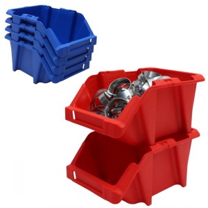 Stack & Nest Plastic Parts Bins Size C 10 Pack